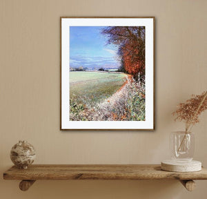 Remnants of Autumn - Original is: 30cm x 40cm Mixed medium on fabriano paper