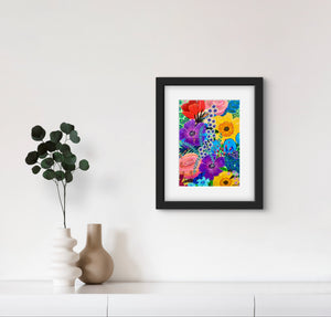 Bursts of Joy 4 - Original is: 30cm x 40cm Acrylic on fabriano paper