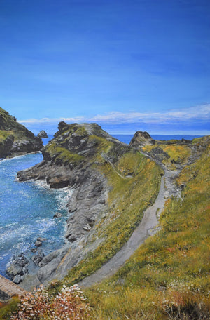 Boscastle - Original is: 50cm x 70cm Mixed medium of canvas