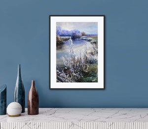 Winter Walk - Original is: 30cm x 40cm Mixed medium on fabriano paper