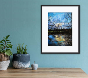 Cathedral View - Original is 35cm x 45cm Mixed medium on fabriano paper