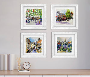 Salisbury Market Square 20cm x 20cm Print