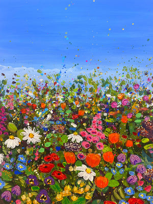 Summer Warmth 7 - 30cm x 40cm Acrylic on fabriano paper