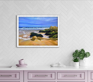 The Perfect Spot -Acrylic and soft pastel on canvas 70cm x 50cm