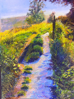Well Worn Path -Original is: 30cm x 40cm Mixed medium on fabriano paper