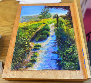 Well Worn Path -Original is: 30cm x 40cm Mixed medium on fabriano paper
