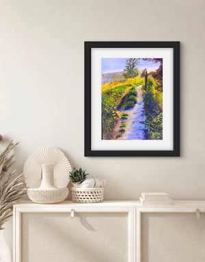 Well Worn Path -Original is: 30cm x 40cm Mixed medium on fabriano paper
