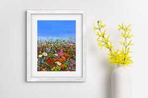 Summer Warmth 7 - 30cm x 40cm Acrylic on fabriano paper